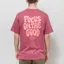Kaotiko Focus On The Good T Shirt Burgundy