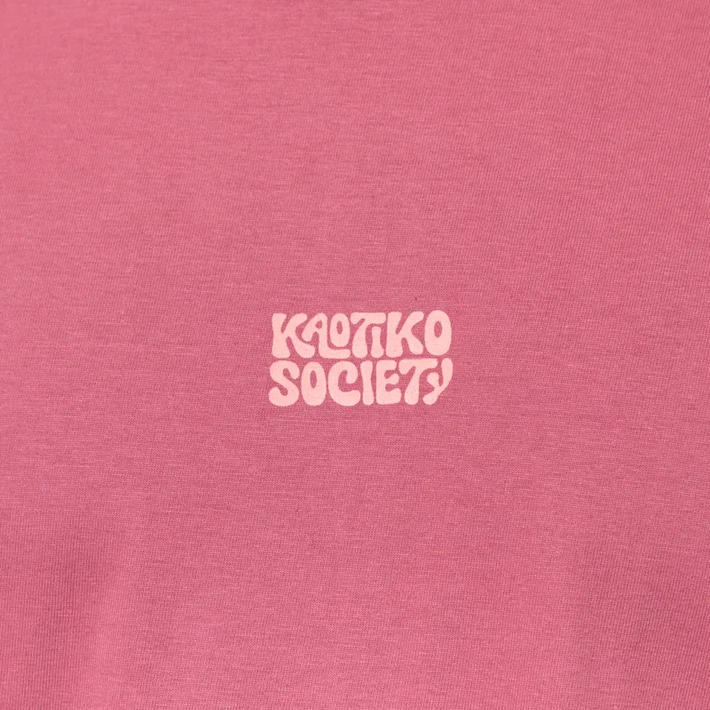 Kaotiko Focus On The Good T Shirt Burgundy-5