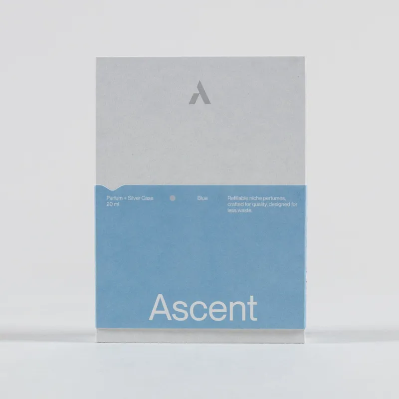 Ascent Blue Perfume and Case Silver 20ml-2