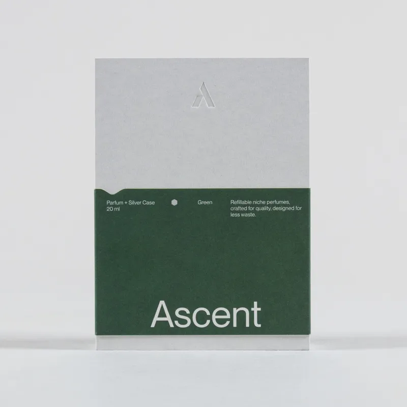 Ascent Green Perfume and Case Silver 20ml-2