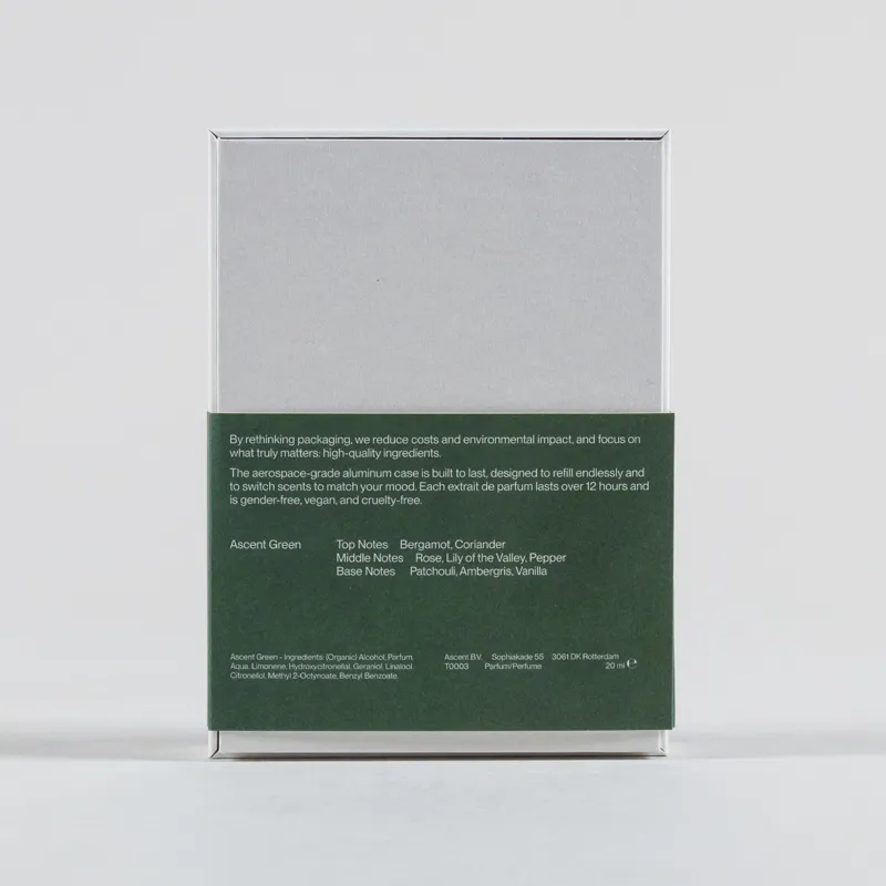 Ascent Green Perfume and Case Silver 20ml-3