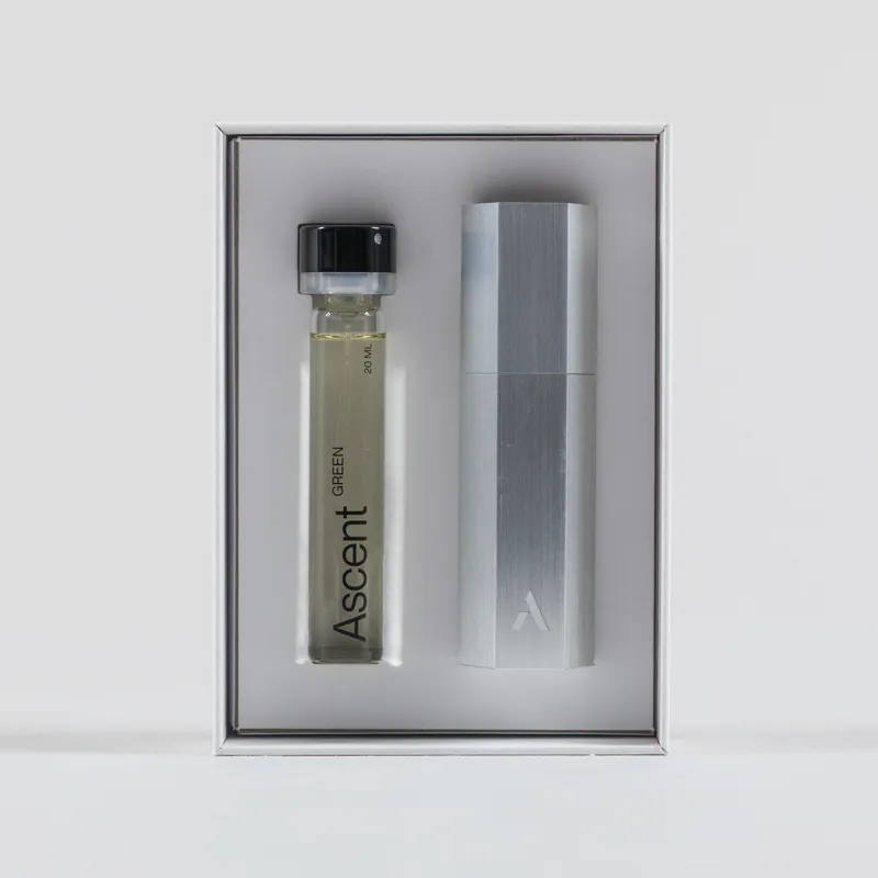 Ascent Green Perfume and Case Silver 20ml-1