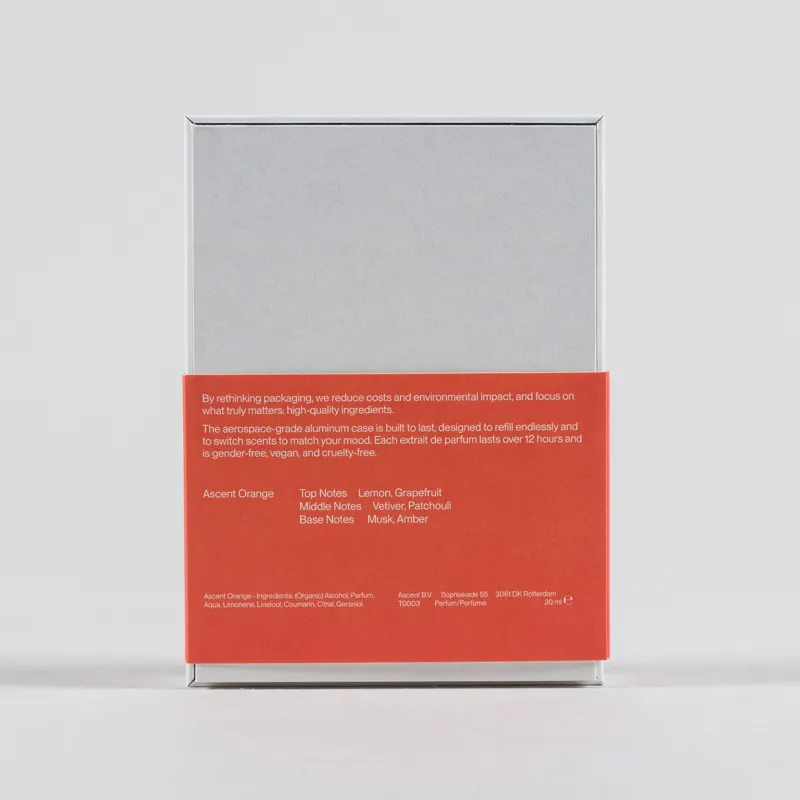 Ascent Orange Perfume and Case Silver 20ml-3
