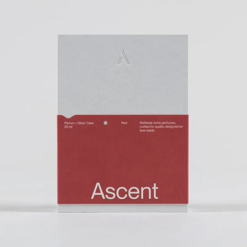 Ascent Red Perfume and Case Silver 20ml-2