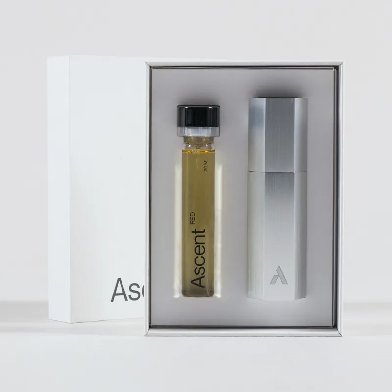 Ascent Red Perfume and Case Silver 20ml