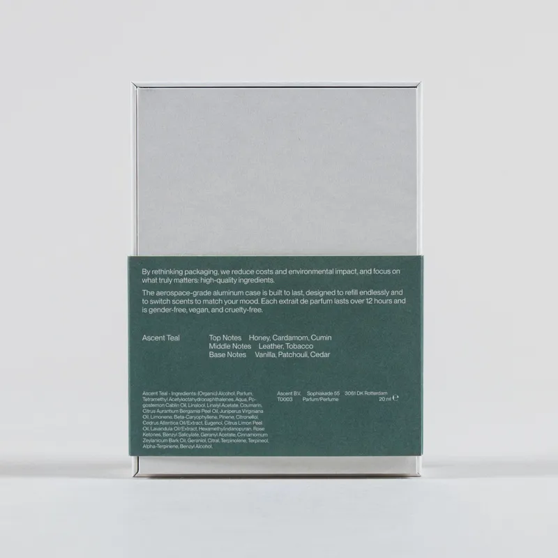 Ascent Teal Perfume and Case Silver 20ml-3