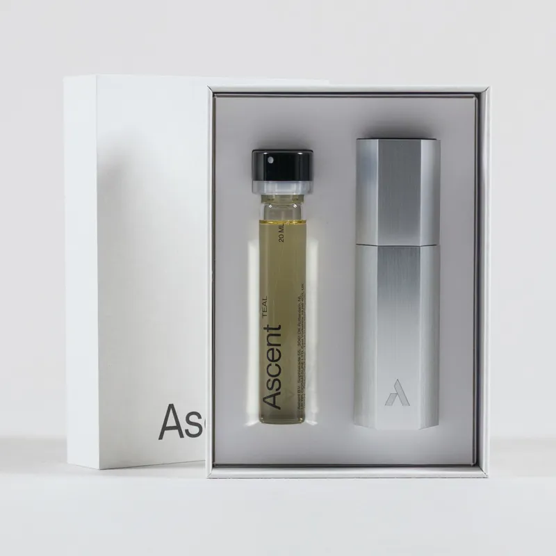Ascent Teal Perfume and Case Silver 20ml