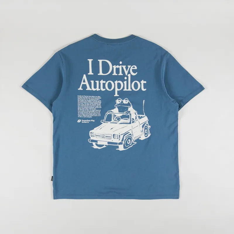 Pompeii Autopilot T Shirt Steel Blue