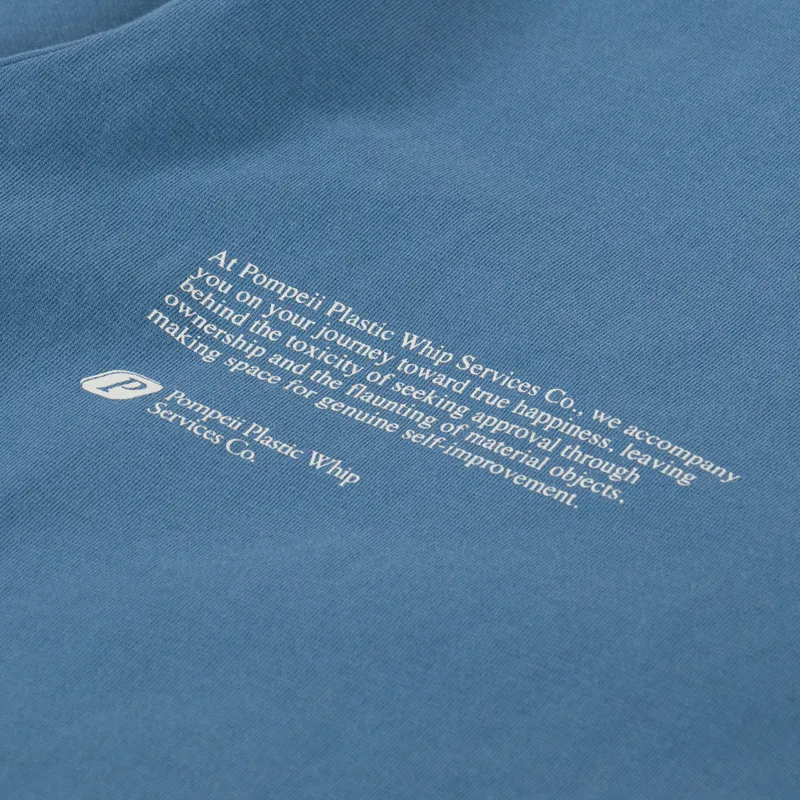 Pompeii Autopilot T Shirt Steel Blue-5