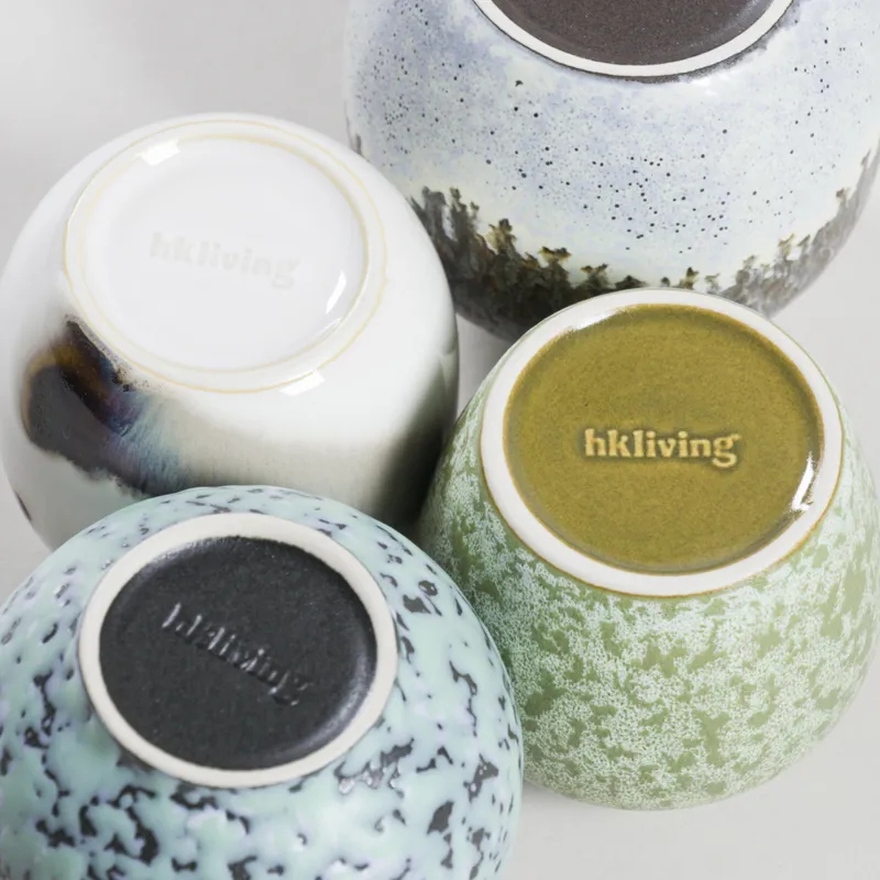 HKLIVING 70s Ceramics Small Vases Canyon 4 Pack-4