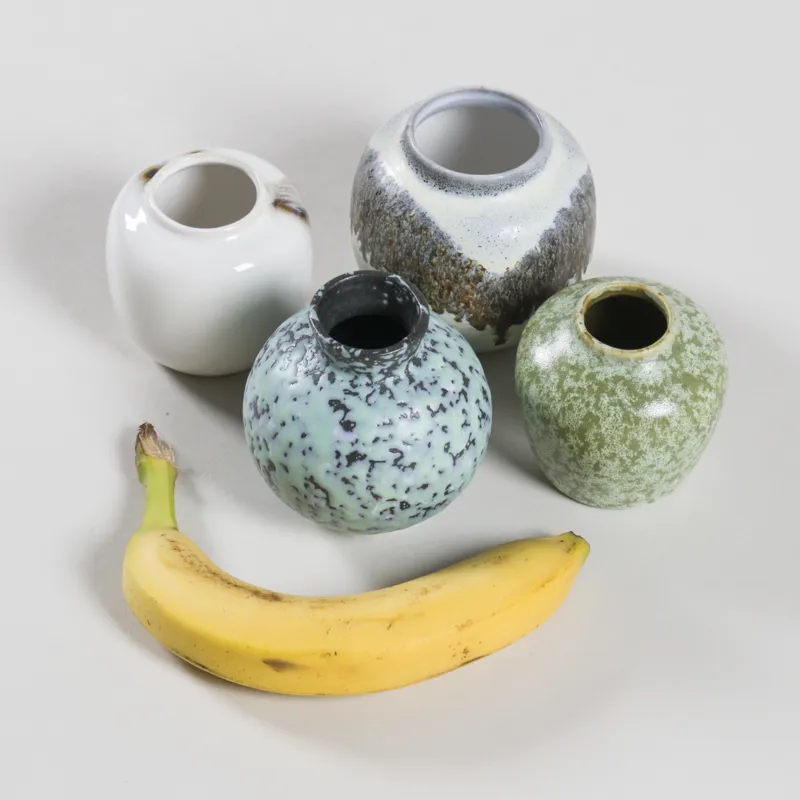 HKLIVING 70s Ceramics Small Vases Canyon 4 Pack-2