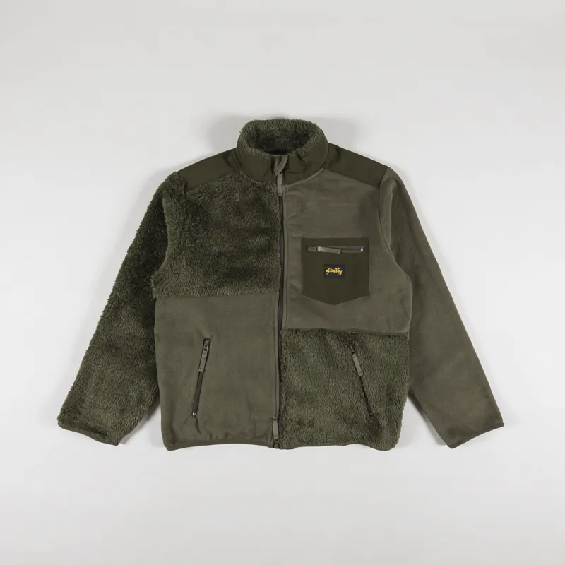 Stan Ray Patchwork Fleece Jacket Olive