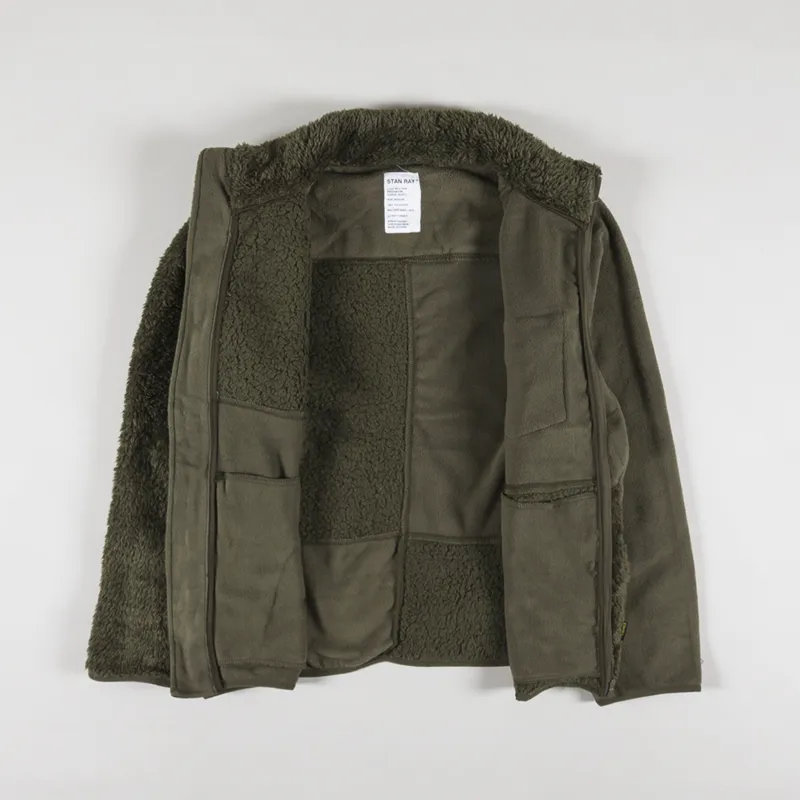 Stan Ray Patchwork Fleece Jacket Olive-6