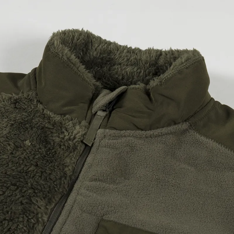 Stan Ray Patchwork Fleece Jacket Olive-2