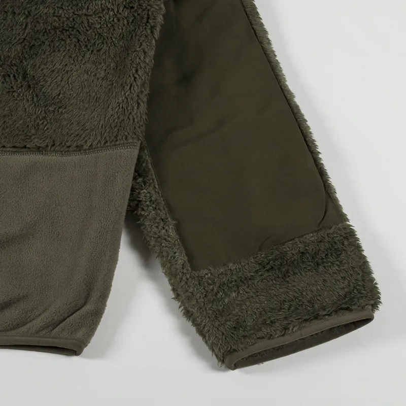 Stan Ray Patchwork Fleece Cardigan Jacket Olive-9