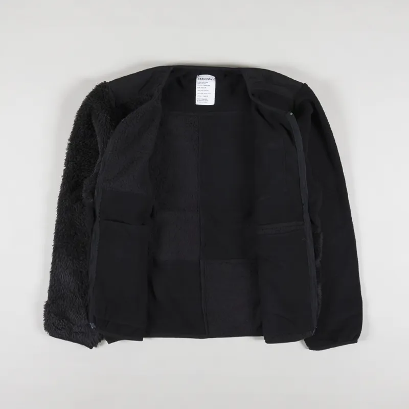 Stan Ray Patchwork Fleece Cardigan Jacket Black-5
