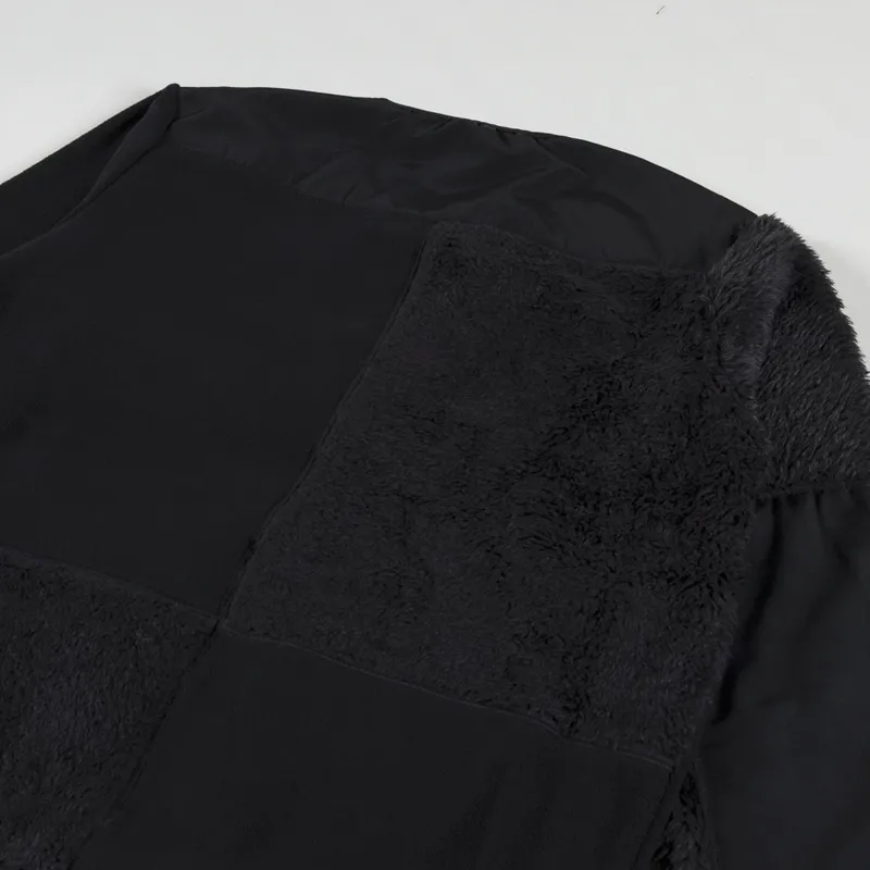 Stan Ray Patchwork Fleece Cardigan Jacket Black-8