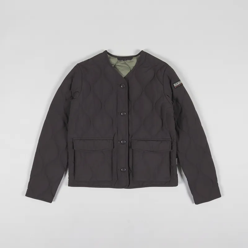 Napapijri Womens Weather Jacket Brown Ebony