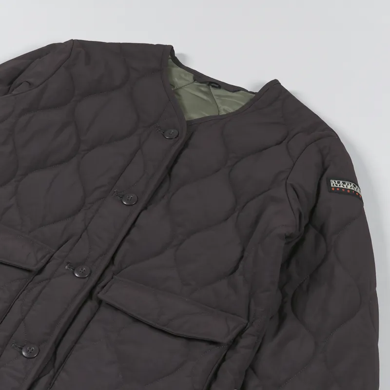 Napapijri Womens Weather Jacket Brown Ebony-5