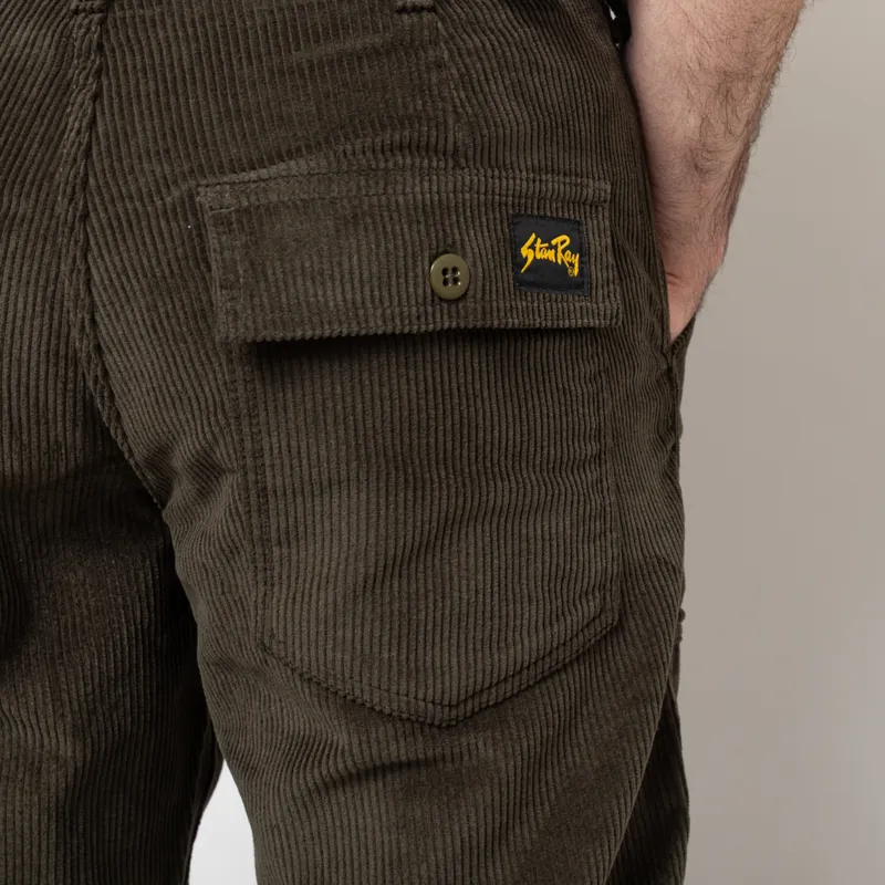 Stan Ray Taper Fatigue Pant Olive Wide Wale Cord-6