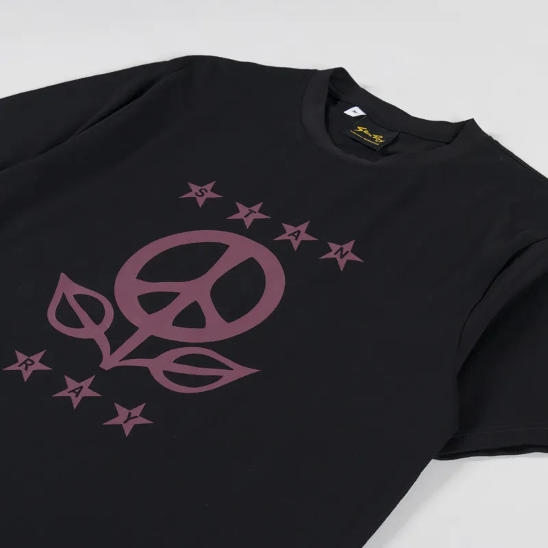 Stan Ray Growing Peace T Shirt Black-1