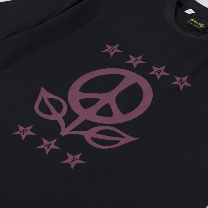 Stan Ray Growing Peace T Shirt Black-2