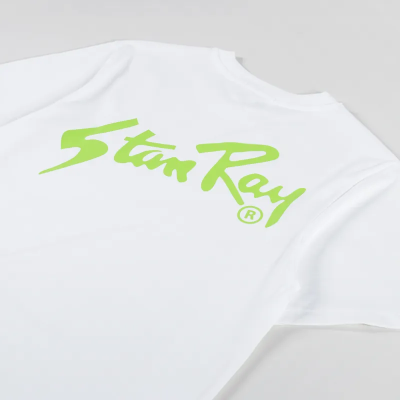 Stan Ray Stan T Shirt White Lime Green-2