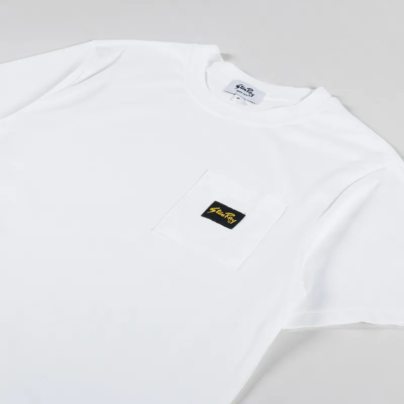 Stan Ray Patch Pocket T Shirt White-1