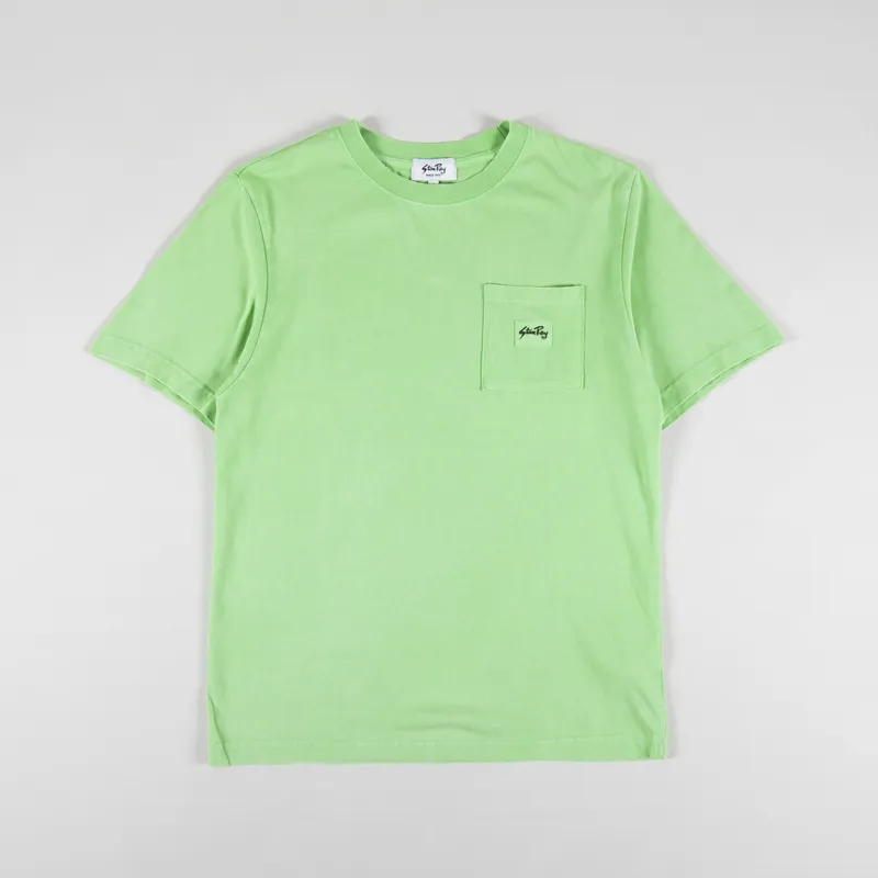 Stan Ray Patch Pocket T Shirt Washed Lime