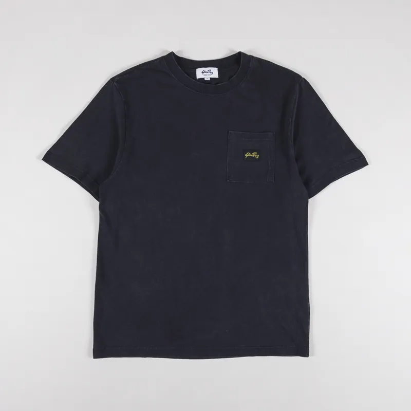 Stan Ray Patch Pocket T Shirt Washed Black