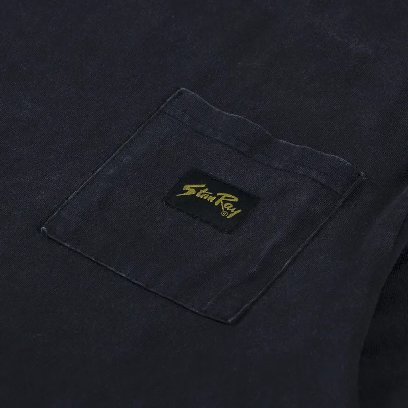 Stan Ray Patch Pocket T Shirt Washed Black-2