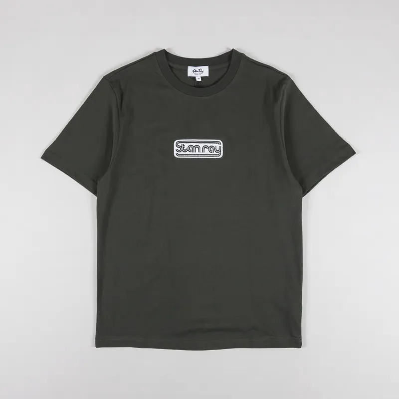 Stan Ray Moto Embroidery T Shirt Washed Black