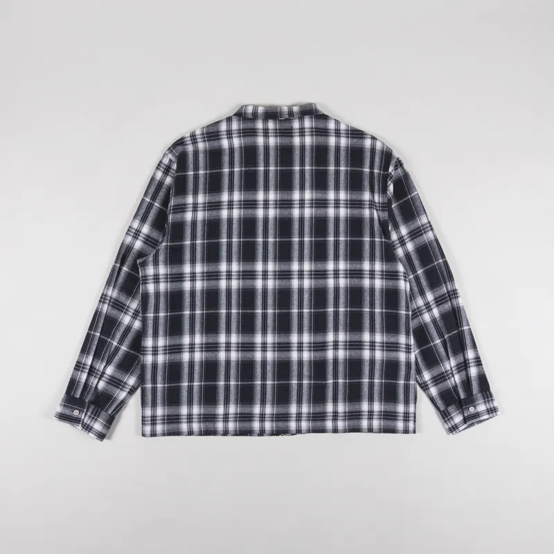 Stan Ray Mens Zip OverShirt Black Plaid Check
