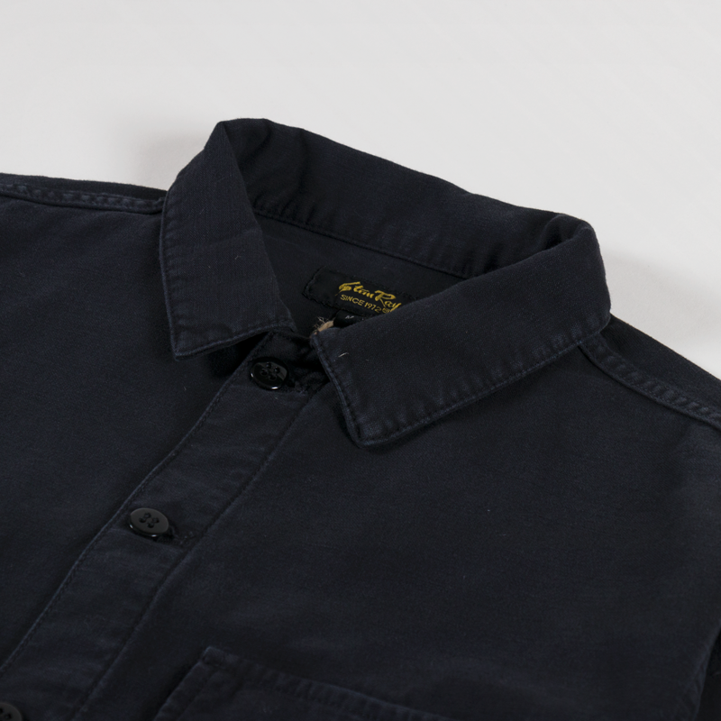 Stan Ray CPO Shirt Black Sateen-4