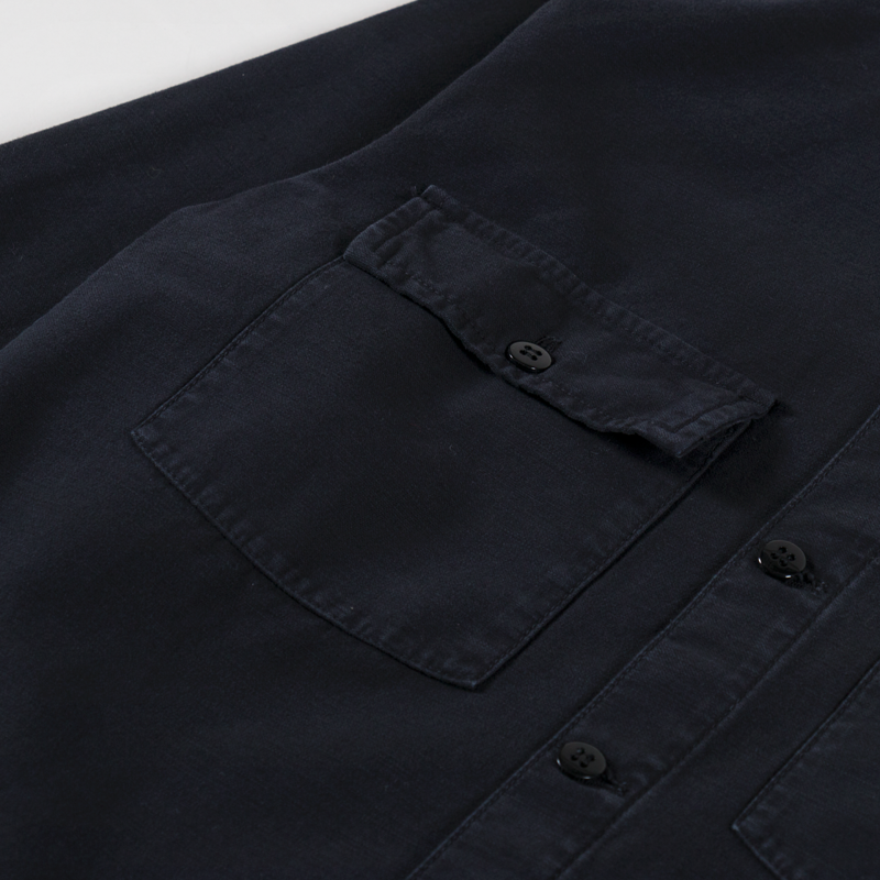 Stan Ray CPO Shirt Black Sateen-7