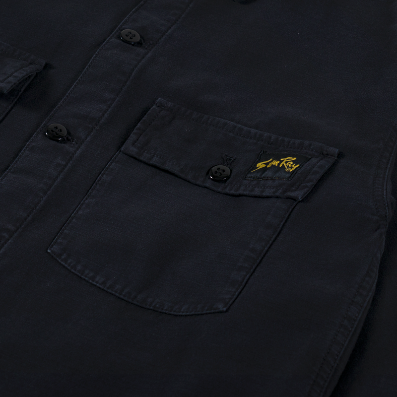 Stan Ray CPO Shirt Black Sateen-6