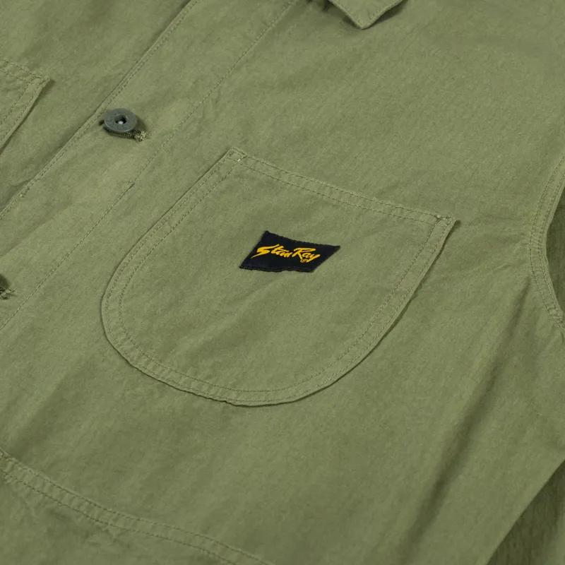 Stan Ray Coverall Jacket Olive Ripstop-4