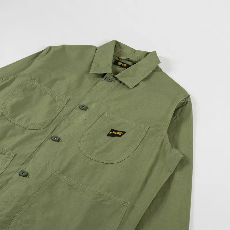 Stan Ray Coverall Jacket Olive Ripstop-2