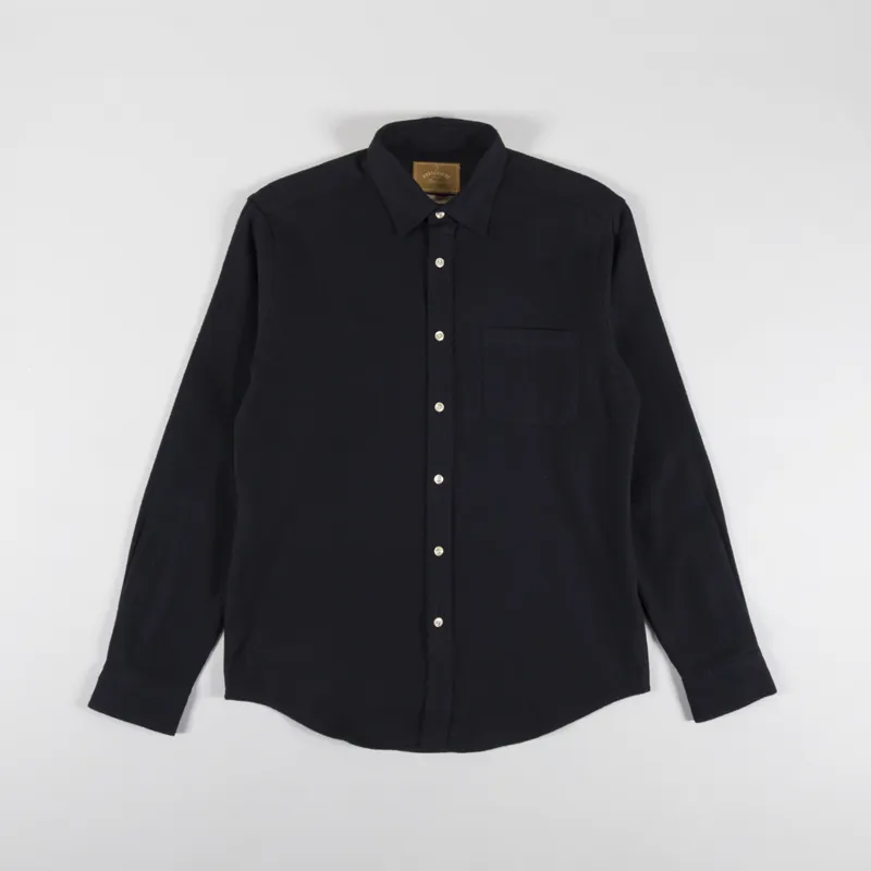 Portuguese Flannel Teca Shirt Black