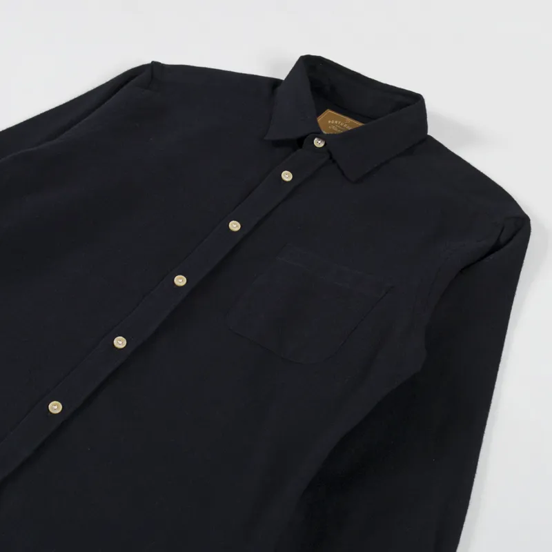 Portuguese Flannel Teca Shirt Black-2