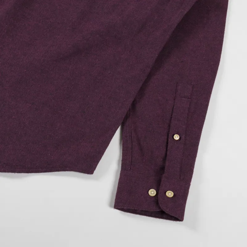 Portuguese Flannel Teca Shirt Bordeaux-7