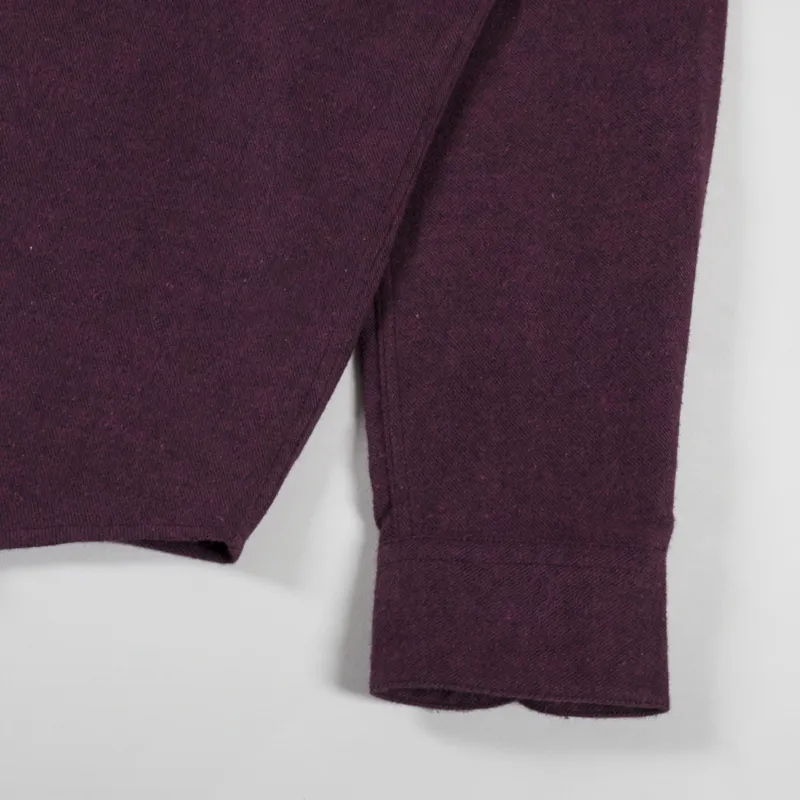 Portuguese Flannel Teca Shirt Bordeaux-6