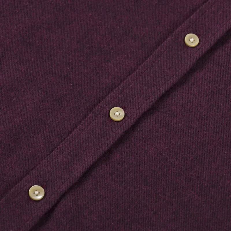 Portuguese Flannel Teca Shirt Bordeaux-3