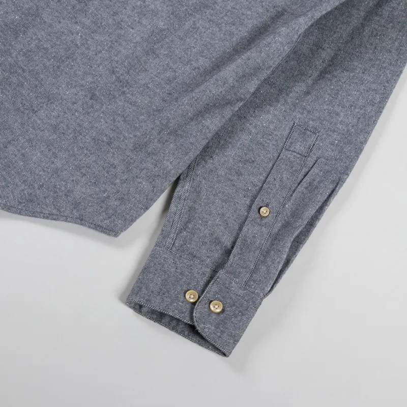 Portuguese Flannel Teca Shirt Light Grey-7