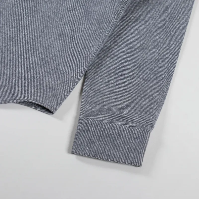 Portuguese Flannel Teca Shirt Light Grey-8