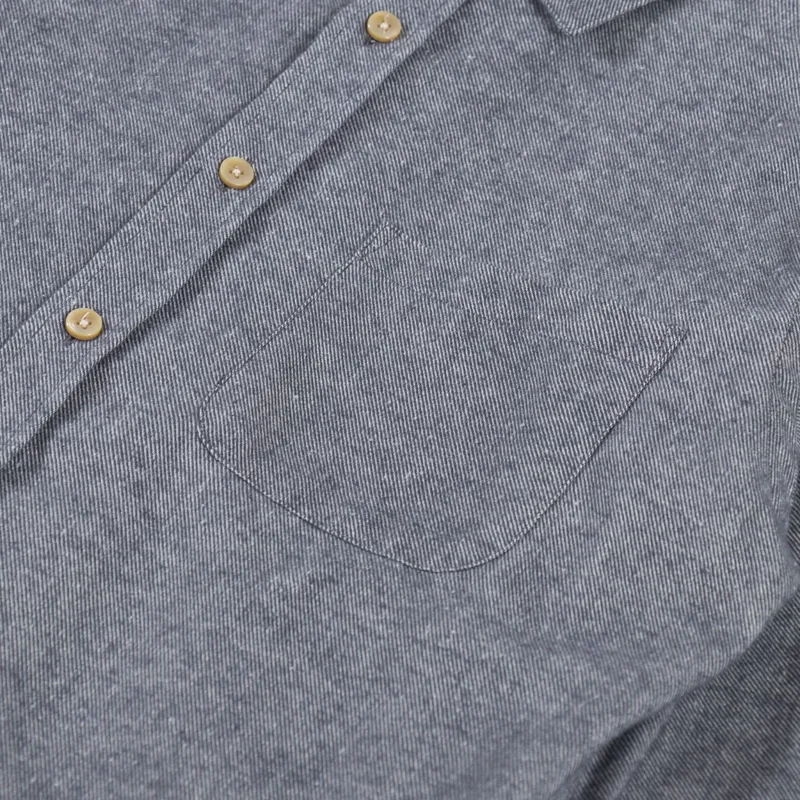 Portuguese Flannel Teca Shirt Light Grey-6