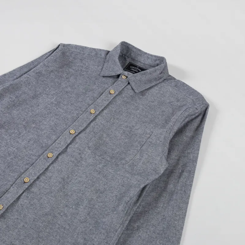 Portuguese Flannel Teca Shirt Light Grey-2