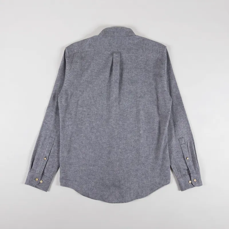 Portuguese Flannel Teca Shirt Light Grey-1