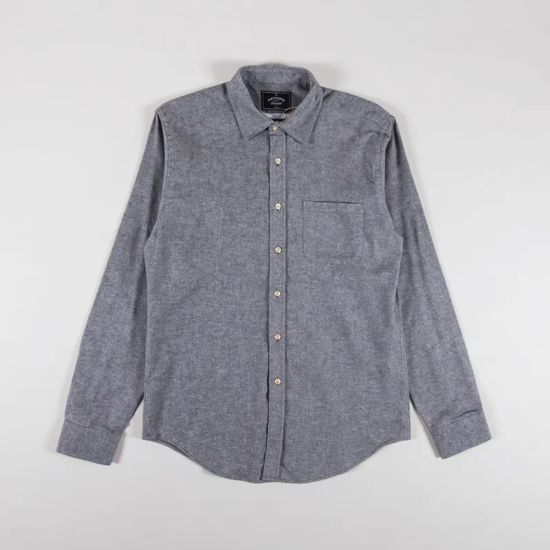 Portuguese Flannel Teca Shirt Light Grey