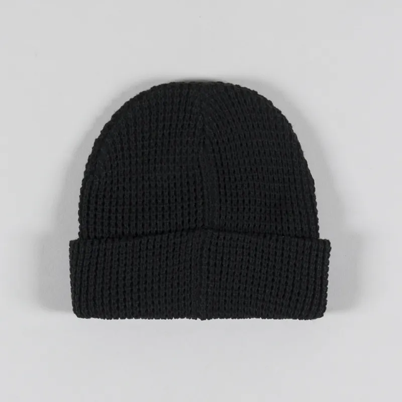 Stan Ray Waffle Knit Beanie Black-1